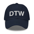 DTW Detroit MI Airport Code Dad Hat