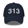 313 Detroit MI Area Code Dad Hat