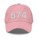 574 South Bend IN Area Code Dad Hat