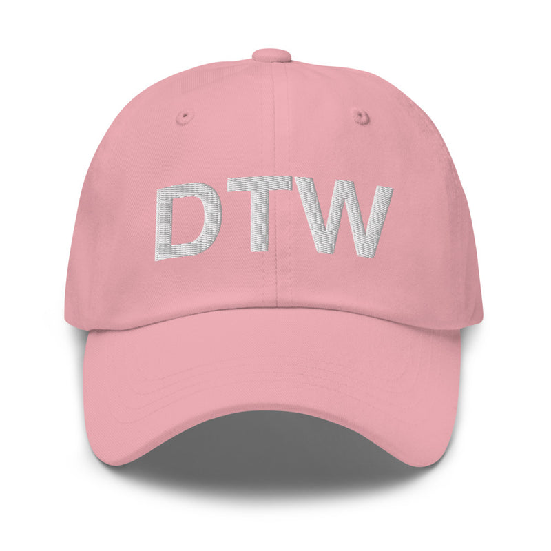 DTW Detroit MI Airport Code Dad Hat