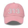 313 Detroit MI Area Code Dad Hat