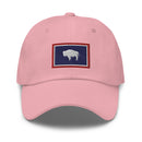 Wyoming Flag Dad Hat Merit Energy Logo