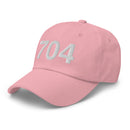 704 Charlotte NC Area Code Classic Dad hat
