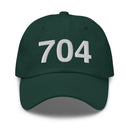 704 Charlotte NC Area Code Classic Dad hat