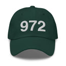 972 Dallas Area Code Dad Hat