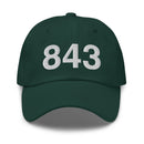843 Charleston SC Area Code Dad Hat