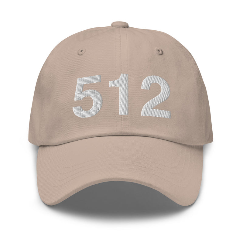 512 Austin TX Area Code Dad Hat