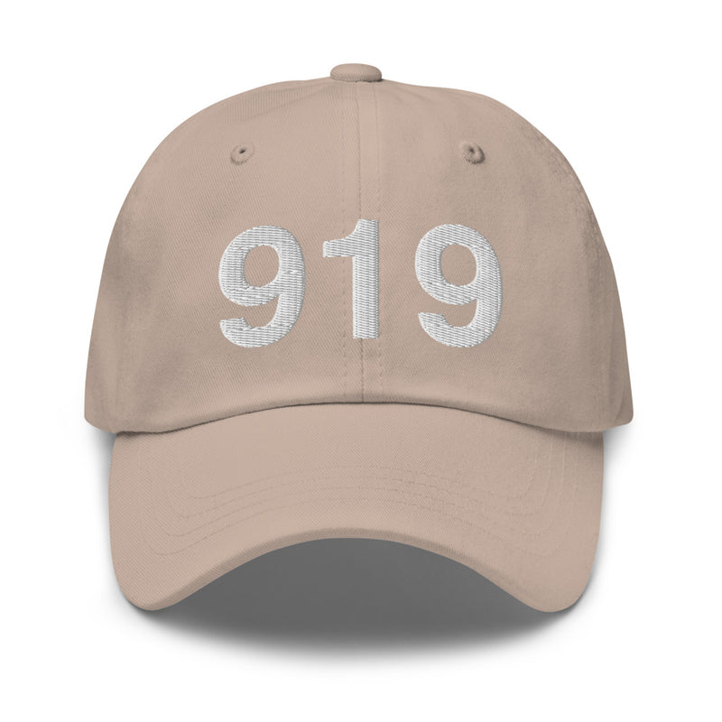 919 Raleigh NC Area Code Dad Hat