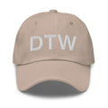 DTW Detroit MI Airport Code Dad Hat