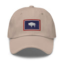 Wyoming Flag Dad Hat Merit Energy Logo