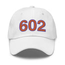 Orange and Purple 602 Phoenix Area Code Dad hat