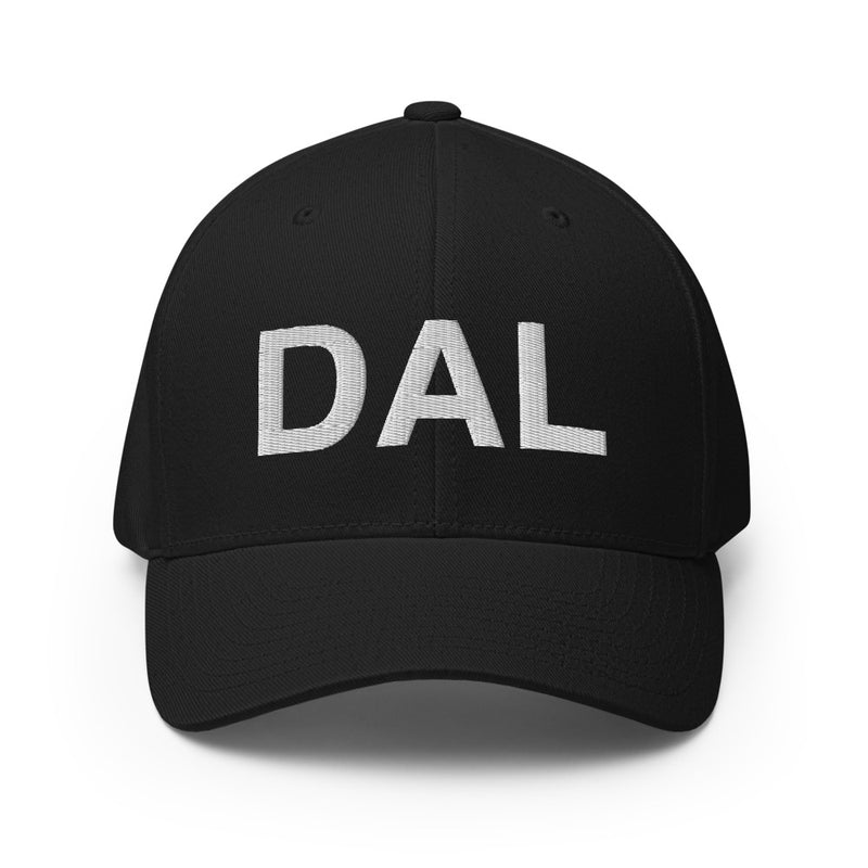 DAL Dallas Airport Code Closed Back Hat