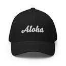 Cursive Aloha Closed Back Hat