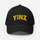 Yinz Black & Gold Closed Back Hat