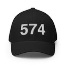 574 South Bend IN Area Code Closed Back Hat