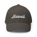 Cursive Hawaii Closed Back Hat