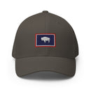 Wyoming Flag Closed Back Hat