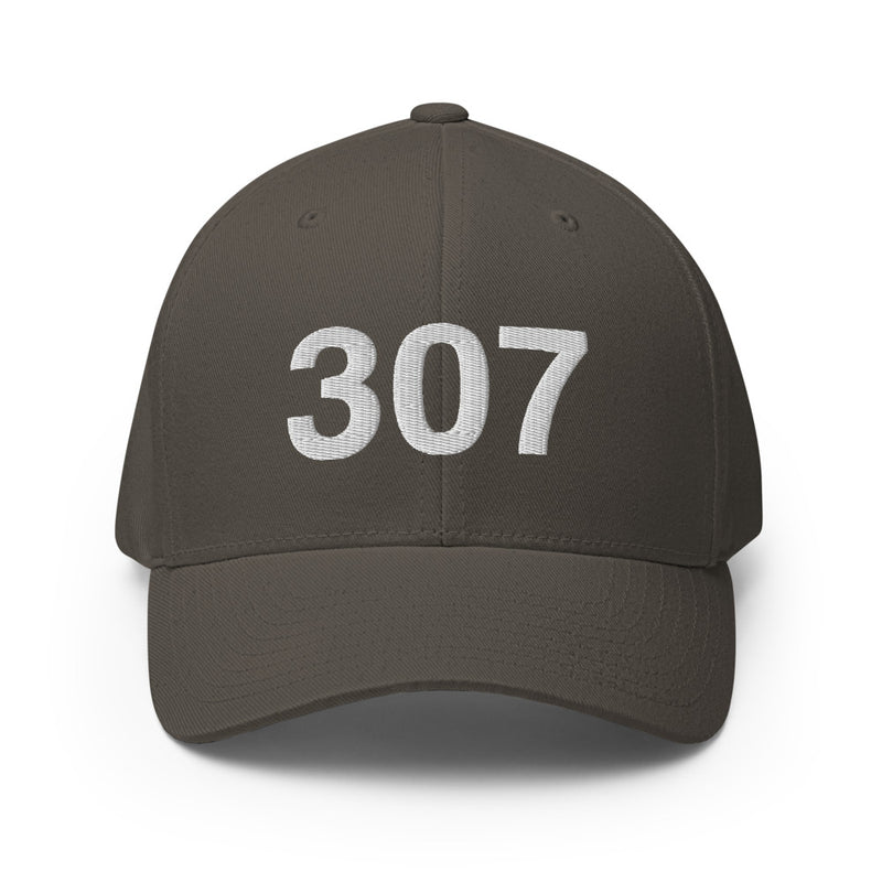 307 Wyoming Area Code Closed Back Hat