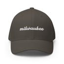 Cursive Milwaukee Closed Back Hat