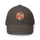 Black & Orange Tennessee Flag Closed Back Hat