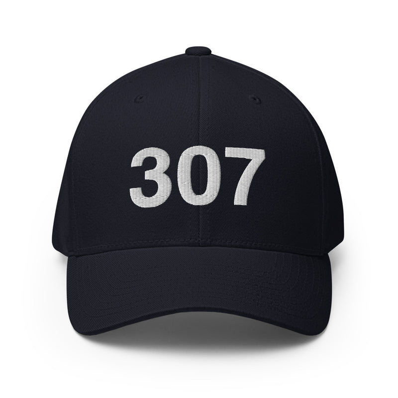 307 Wyoming Area Code Closed Back Hat