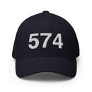 574 South Bend IN Area Code Closed Back Hat