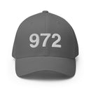972 Dallas Area Code Closed Back Hat