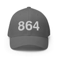 864 Greenville SC Area Code Closed Back Hat