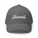 Cursive Hawaii Closed Back Hat