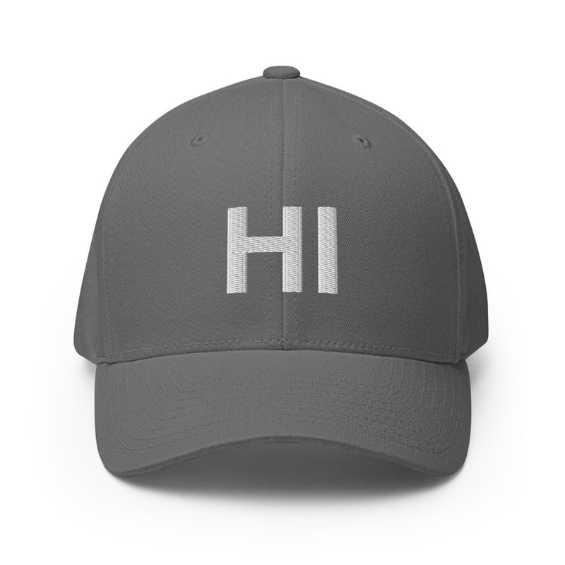 Hawaii HI Closed Back Hat