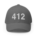 412 Pittsburgh Area Code Closed Back hat