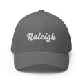 Cursive Raleigh NC Closed Back Hat