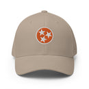 Black & Orange Tennessee Flag Closed Back Hat