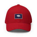 Wyoming Flag Closed Back Hat