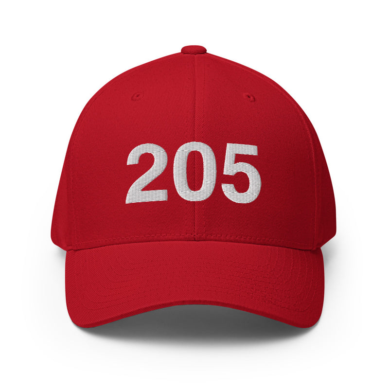 205 Alabama Area Code Closed Back Hat
