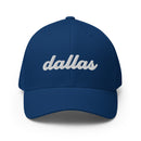 Cursive Dallas TX Closed Back Hat