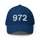 972 Dallas Area Code Closed Back Hat