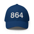 864 Greenville SC Area Code Closed Back Hat