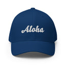 Cursive Aloha Closed Back Hat