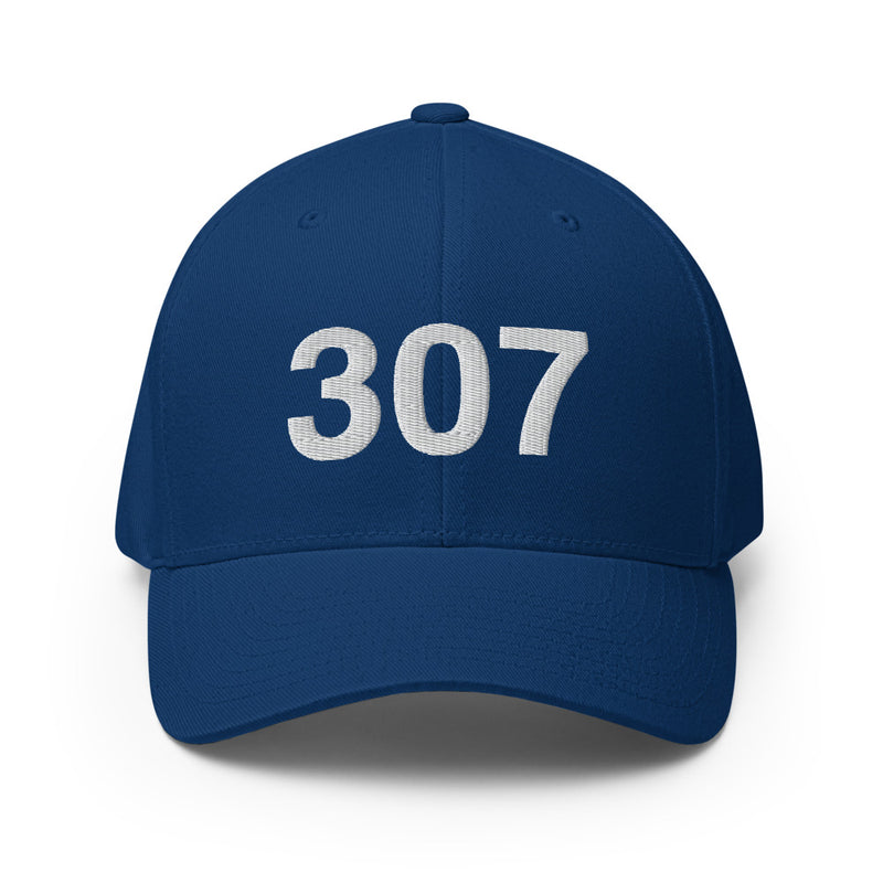 307 Wyoming Area Code Closed Back Hat