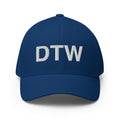 DTW Detroit MI Airport Code Closed Back Hat