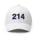 Navy & Gray 214 Dallas Area Code Closed Back Hat