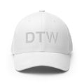 DTW Detroit MI Airport Code Closed Back Hat