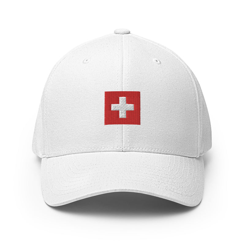 Switzerland Flag Closed Back Hat