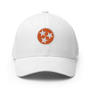 Black & Orange Tennessee Flag Closed Back Hat