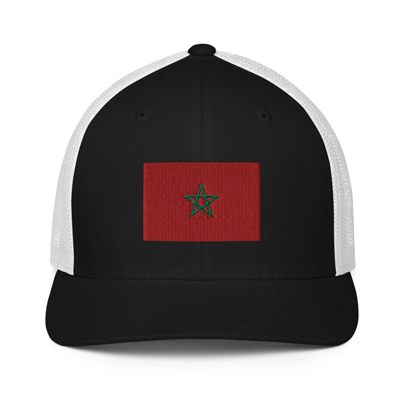 Moroccan Flag Closed Back Trucker Hat