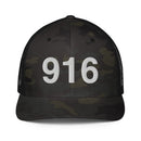 916 Sacramento Area Code Closed Back Trucker Hat