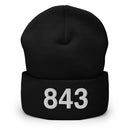 843 Charleston SC Area Code Cuffed Beanie