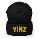 Yinz Black and Gold Cuffed Beanie