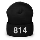 814 Erie Area Code Cuffed Beanie